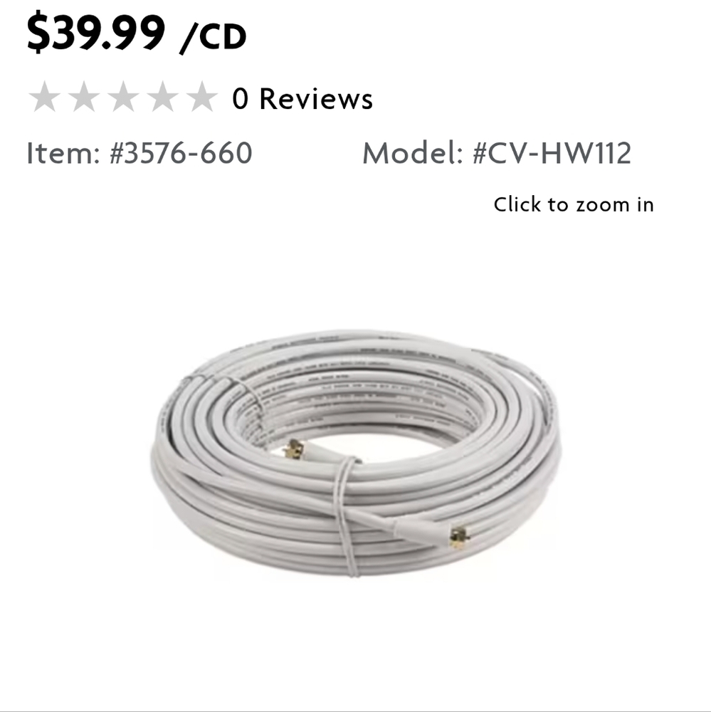 adidas White Coaxial Cable